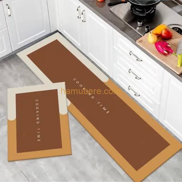Kitchen Mat Set for Floor of 180*50cm and small one of 80*50cm