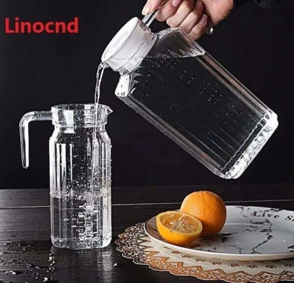 PC Transparent Water Bottle Edible Juice Bottle Plastic Anti-Fall Juice Water Jug Ice Tea Pot With Lid Water Jug Home Drinkware