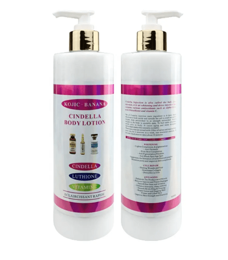 Cindella luthion vitamin C anti-oxidation younger looking skin eclaircissant rapide anti black spot whitening body lotion cream amavuta meza ku bagore nabakobwa yoroshya akanakesha uruhu
