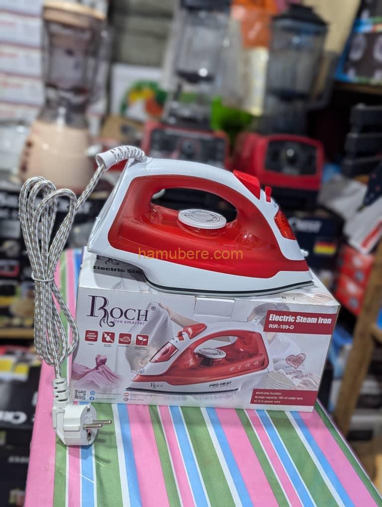 Ceramic Stream Iron -2200 Watt Brand name   RAFAL  Special      temperature control  features  color       white and red  Recommended Iron and pressing textiles  Frequency 50 HZ