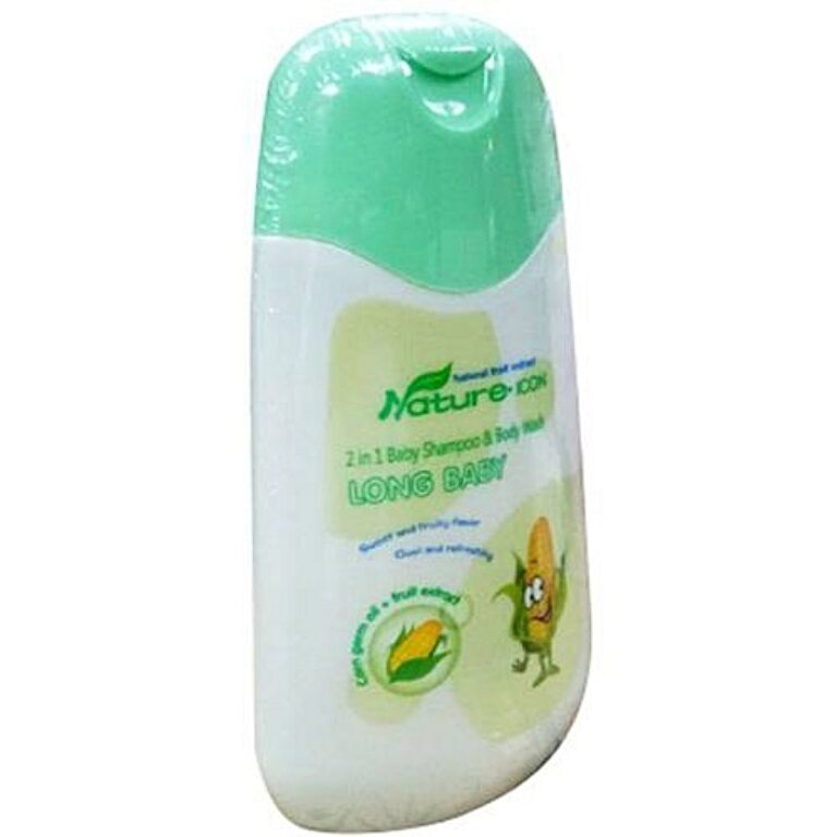 2 in 1 Baby Shampoo & Body Wash Amavuta meza yoroheje agenewe uruhu rworoshye rwabana. akozwe mubimera, bisukura buhoro kandi neza nta kurakara kumaso no kuruhuka, bikungahaye kumavuta y’ibigori nibikomoka ku mbuto. igasiga uruhu rwumva rukonje kandi rume