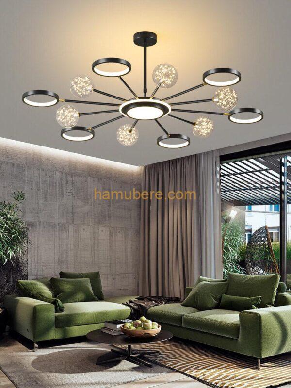 Nordic Designer Living Room Molecule Chandeliers Creative Personality Household Light Luxury Bedroom Restaurant Magic Bean Lamp