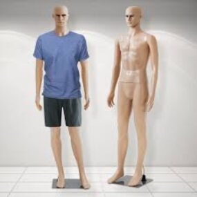 Male Form Mannequin – Versatile 360° Design, Easy Assemble, Full Body 38” Chest Male Mannequin with Adjustable Posture, Turnable Head and Flexible Limbs