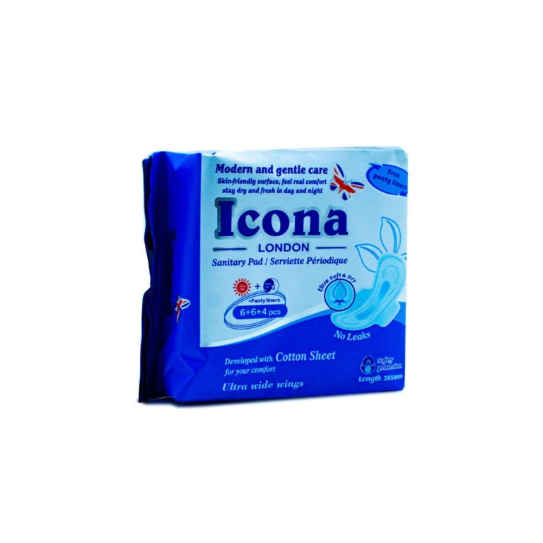 Icona London Sanitary Pad Ultra Soft and Dry-(6+6+4Pcs) 285mm