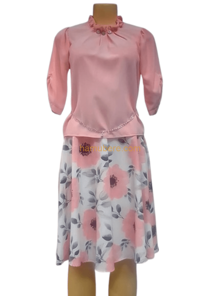 Pulcykp African Dresses for Women Autumn Print Wedding Party Dress Office Outfits Africa Clothing