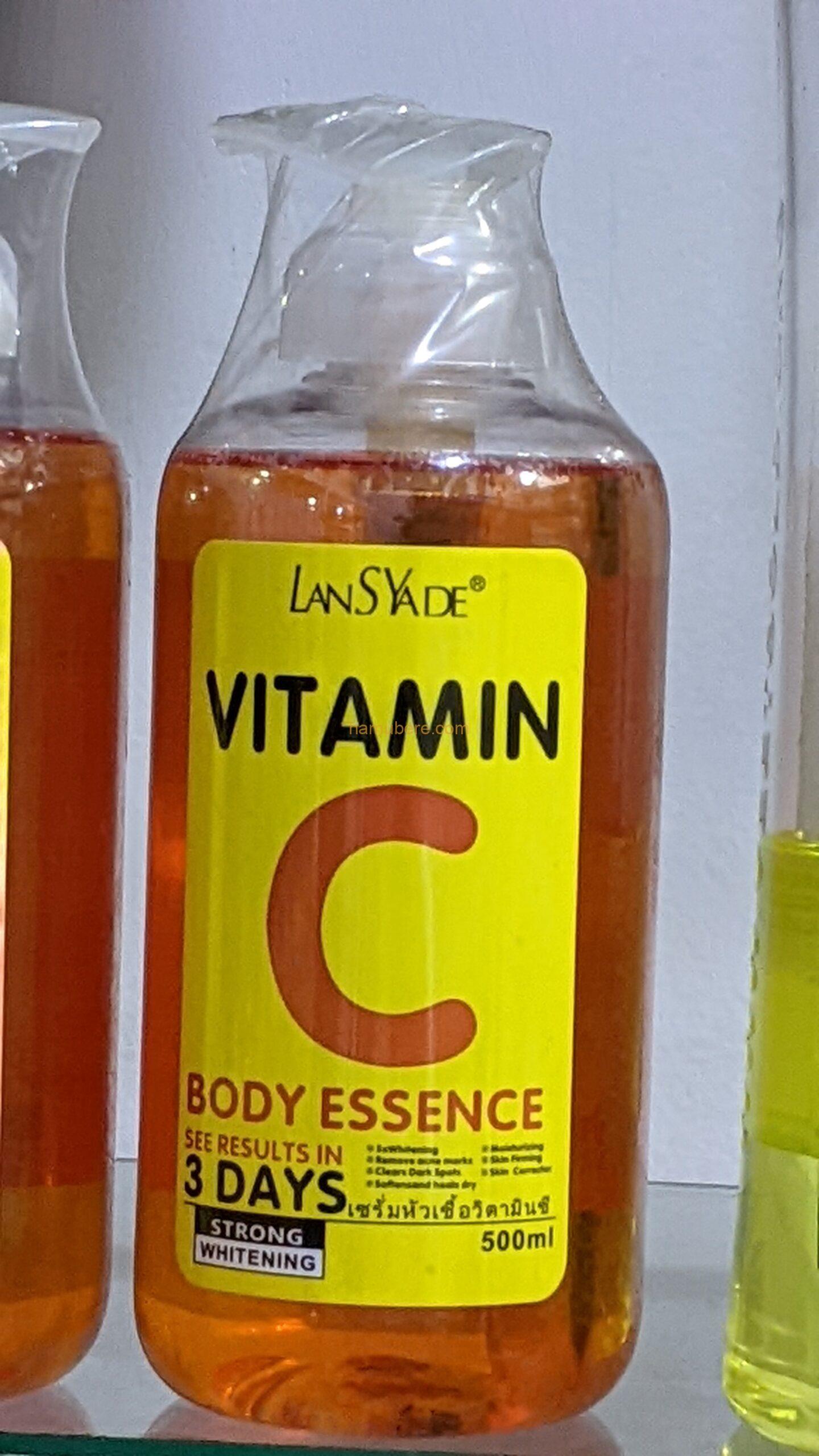 Vitamin C Body Serum 3 DAYS Whitening Moisturizing Skin AHA Gluta Face Serum Remove Age Spot Hydrating Brightening Serum