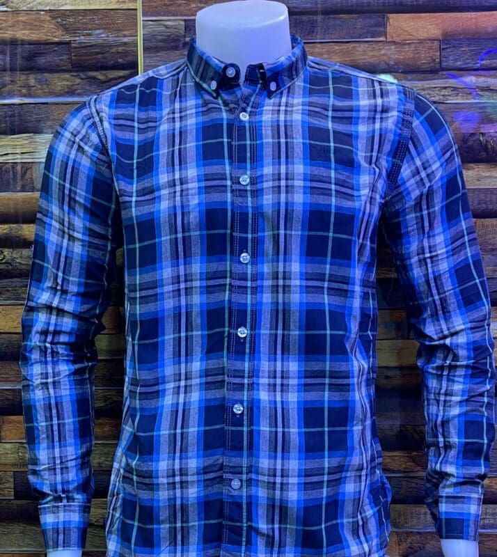 Men Slim Fit Checkered Casual Shirt