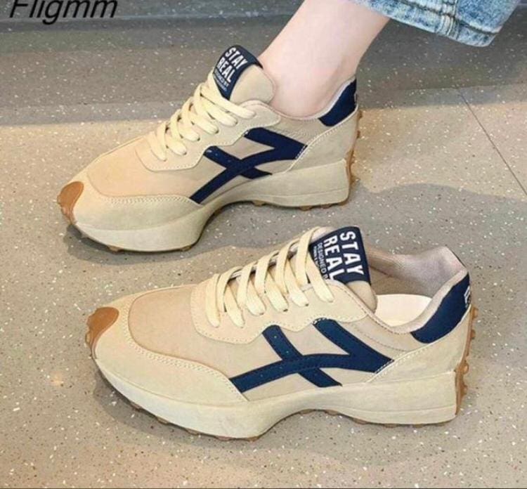 New Waffle Small Waist Forrest Gump Shoes Women Sneakers Breathable Mesh Fitness Running Casual Sports Shoes Vulcanized Sneakers