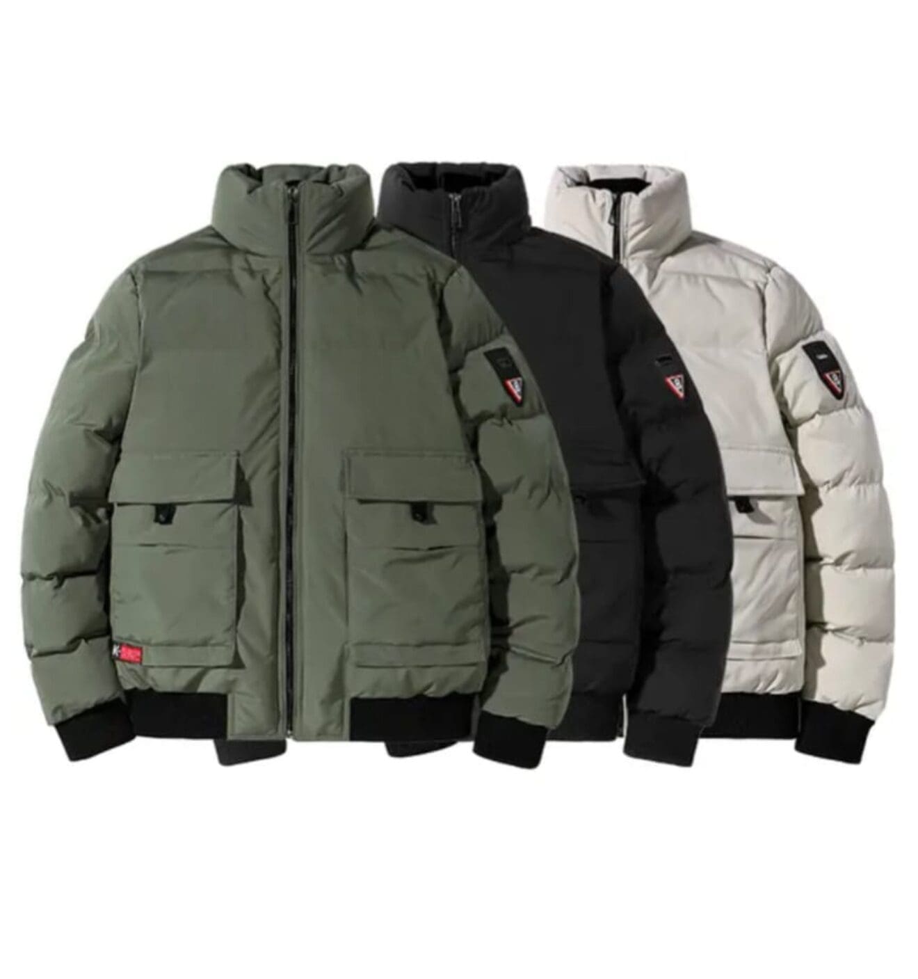 Bomber Jacket Men Thick Military Jacket Autumn Winter Cotton Padded Puffer Jacket Harajuku Casual Coats Men Fashion Clothing