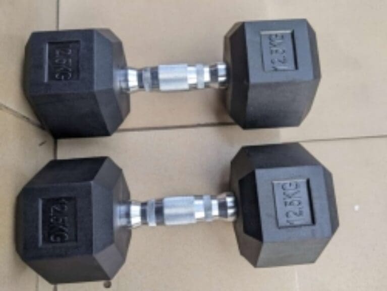 Weider Rubber Hex Dumbbell