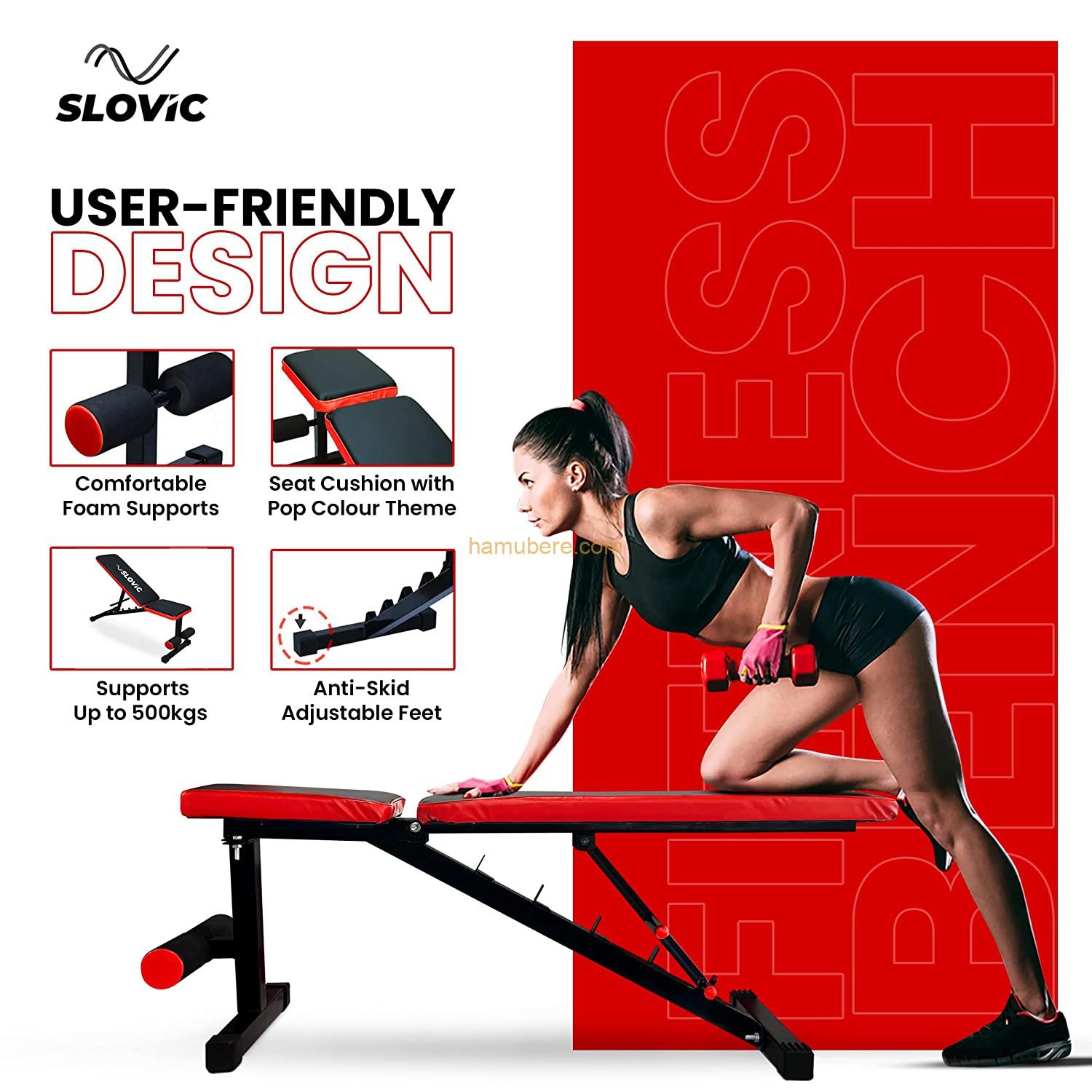 Adjustable incline, decline and flat weight bench