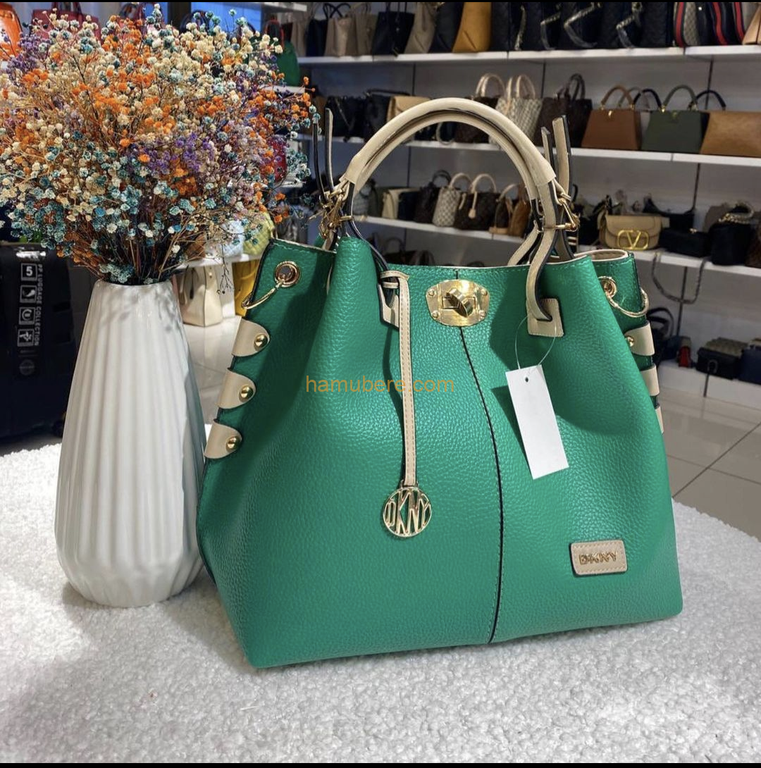 DKNY Tan Saffiano Leather Bryant Park Crossbody Bag