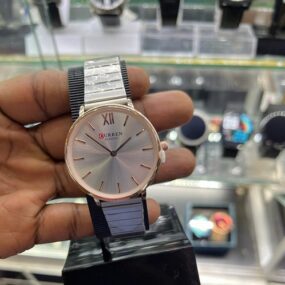 CURREN Quartz Watch Women Mesh Stainless Steel Watchband