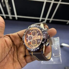 NAVIFORCE Men’s Analog Quartz Chronograph Watch Stainless Steel Bracelet Waterproof