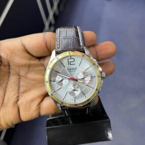 Casio Men Analog Quartz Watch with Stainless Steel Strap