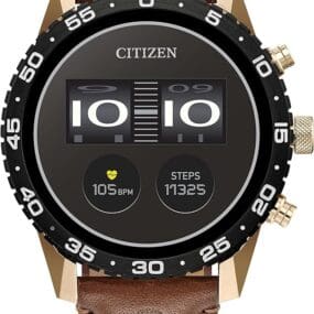 Citizen-CZ-Smart-44MM-Brown-Leather-Sport-Smartwatch-with-YouQ-App-Featuring-IBM-Watson®-AI-and-NASA-Research-Touchscreen-Wear-OS-by-Google-HR-GPS-Activity-Tracker-Amazon-Alexa™-Built-in.-IPX6