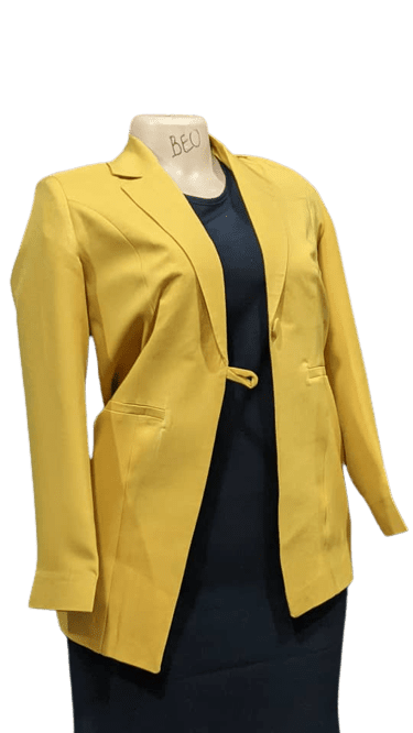 PIRU Coat Jackets,Cotton and Linen Long And Large Size Suit Jacket Loose Casual Fashion Suit Women’S Clothing