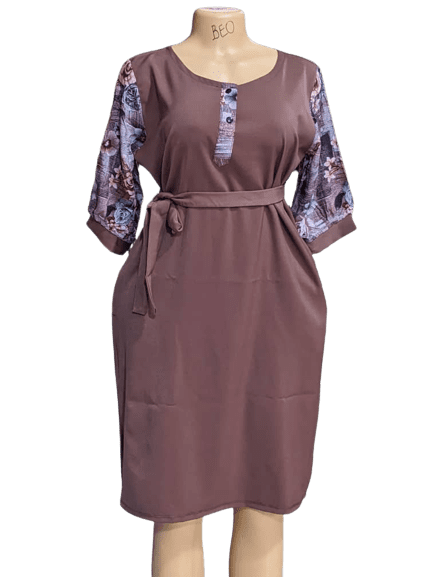 Made in Rwanda women’s chocolate dress