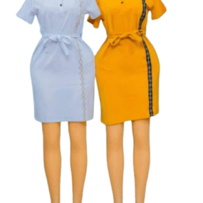 Made in Rwanda women’s vertical dress