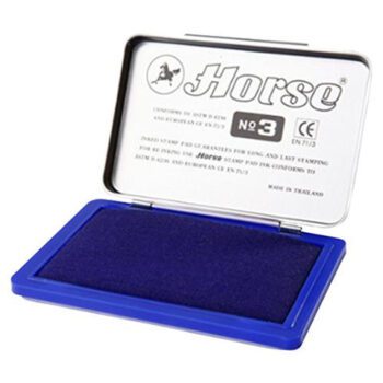 HORSE STAMP PAD BLUE RED GREEN INK