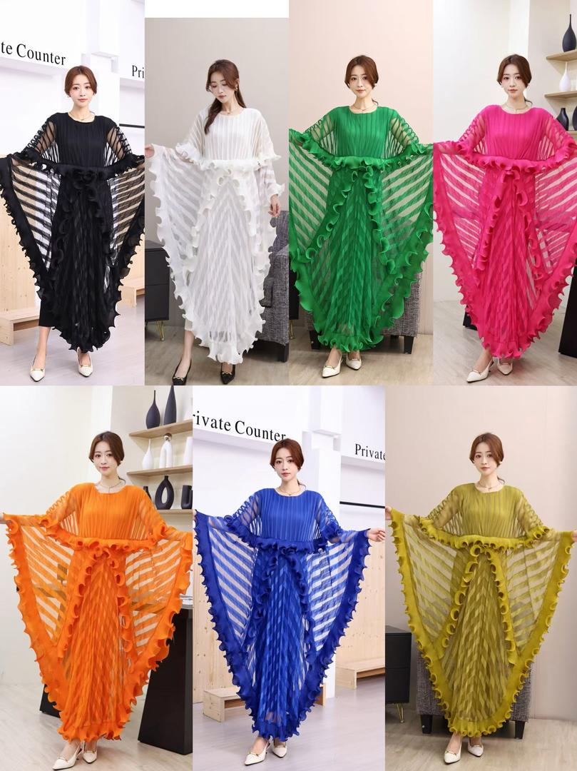 Women's Solid-Color Long-Sleeved Dress Elastic Waist for Spring Party Available 2XL 3XL 4XL Eco-Friendly Front Digital Maxi