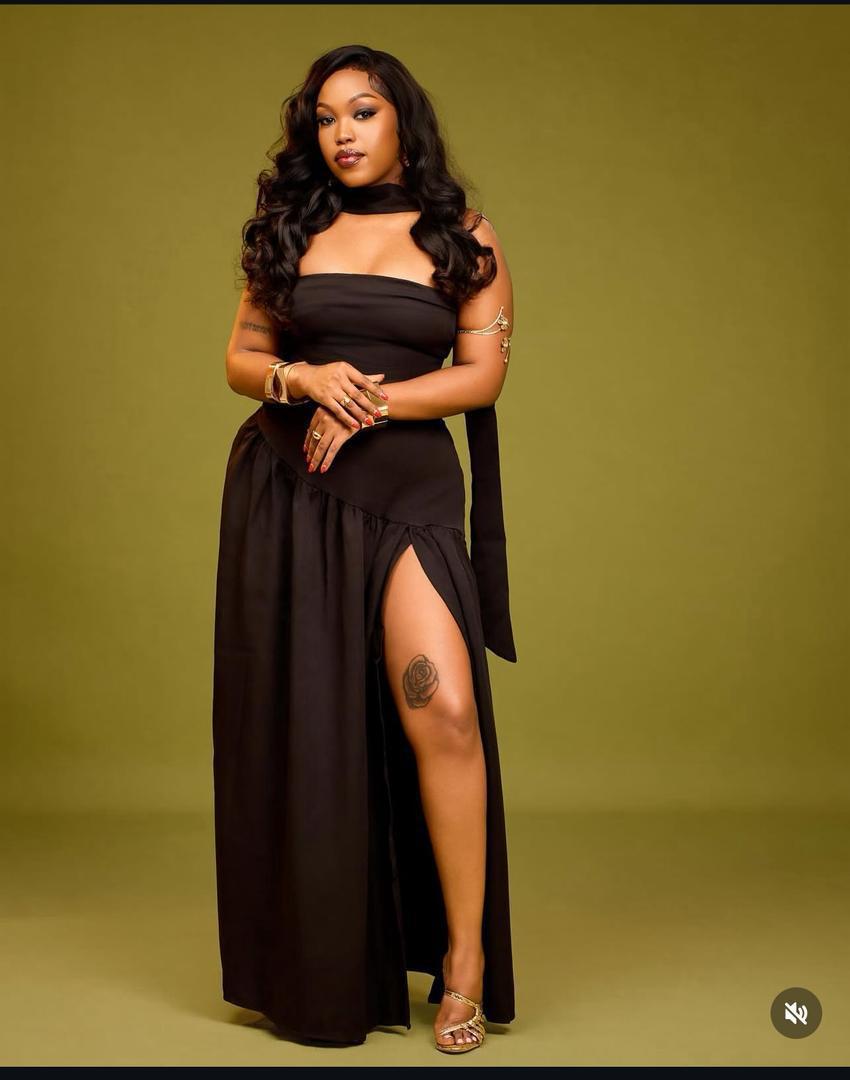 Asymmetrical dress with scarf women