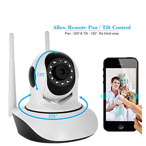 Wi-Fi 1080p Indoor Security Camera 360° HD CCTV Home Office