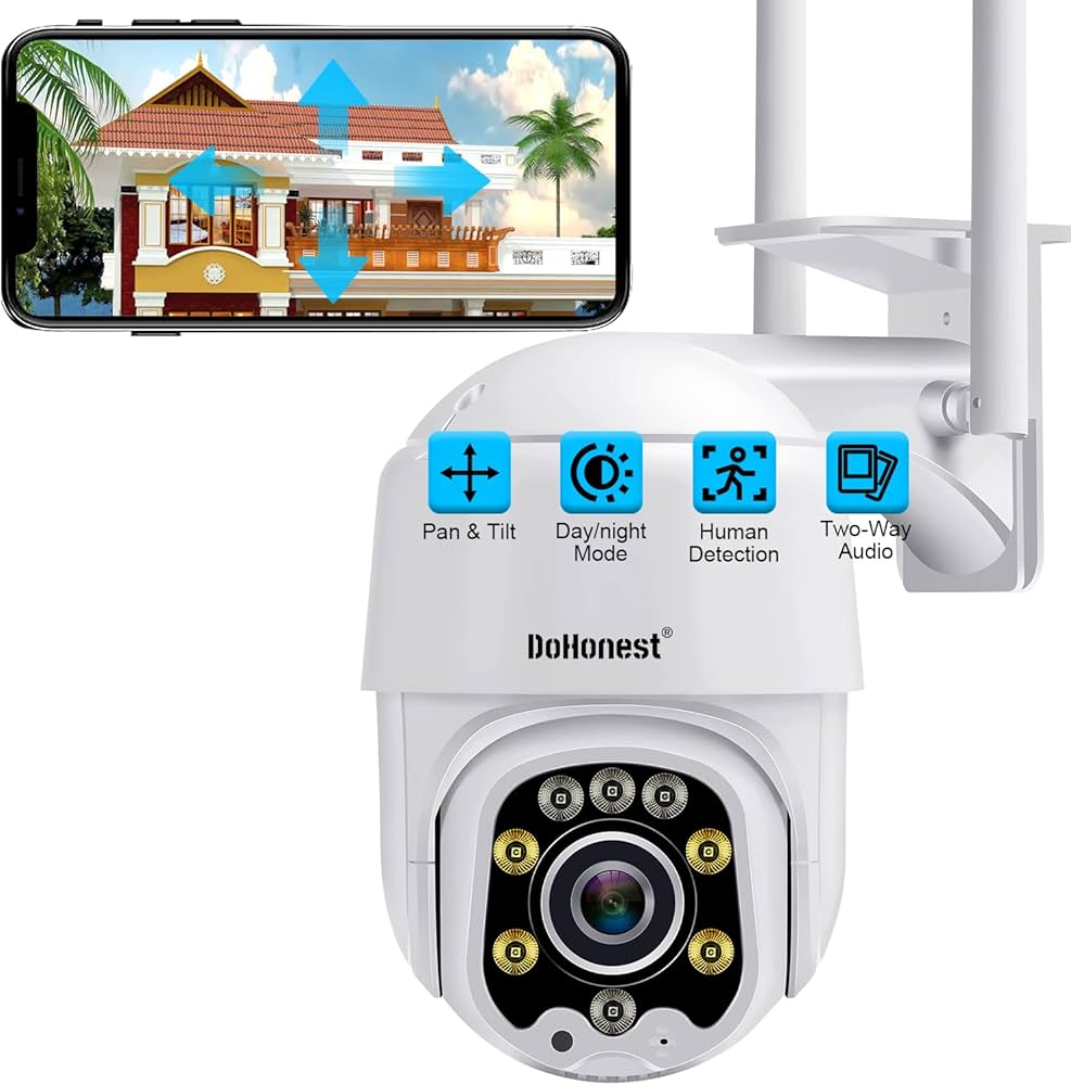 Home Security Camera System Wireless Outdoor/Indoor Wifi Cam Night Vision 1080P